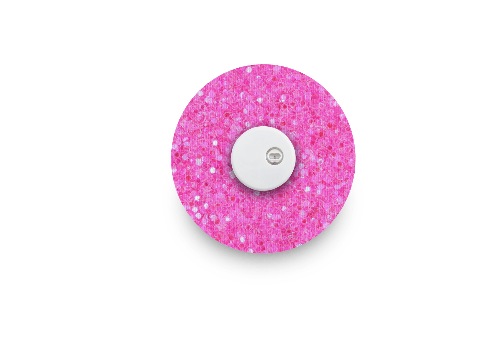 Pink Glitter Patch for Freestyle Libre 3 diabetes supplies and insulin pumps