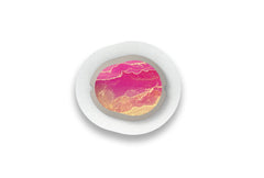 Pink Marble Sticker - Dexcom G7 / One+ Sensor for diabetes supplies and insulin pumps