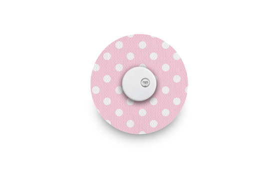 Pink Polka Dot Patch - Libre 3 for Single diabetes supplies and insulin pumps