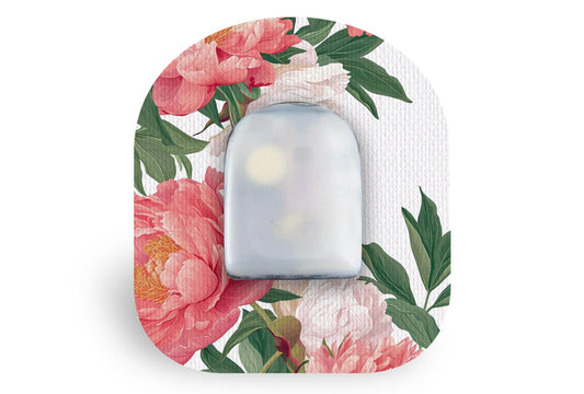 Pretty Peony Patch - Omnipod for Single diabetes supplies and insulin pumps