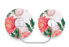 Pretty Peony Patch - Tru - Steel for Single diabetes supplies and insulin pumps