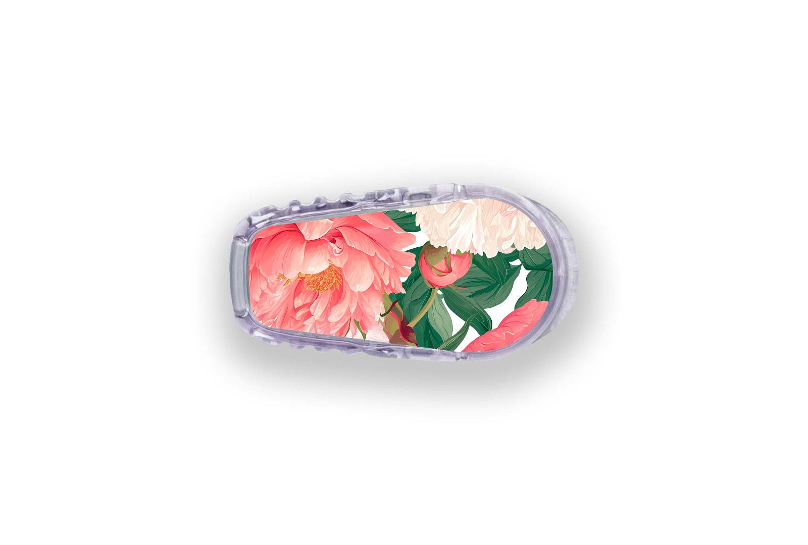 Pretty Peony Sticker for Novopen 4, 5, 6, or Echo diabetes supplies and insulin pumps