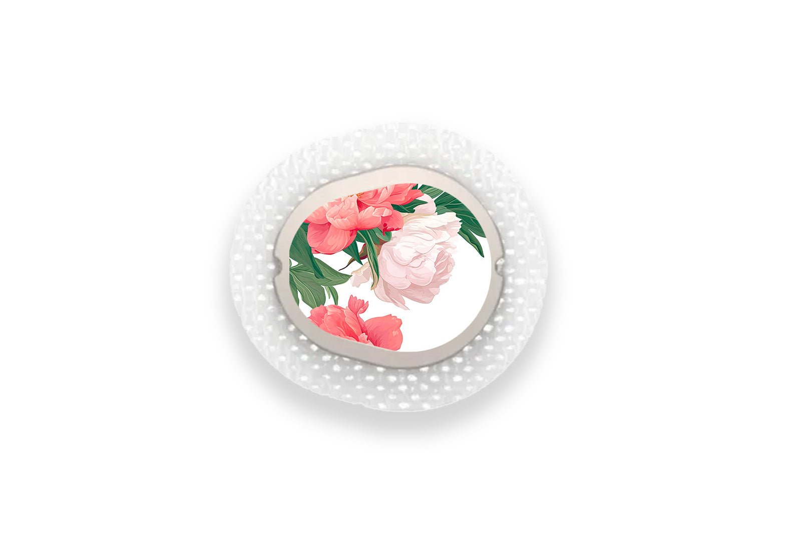 Pretty Peony Sticker for Novopen 4, 5, 6, or Echo diabetes supplies and insulin pumps