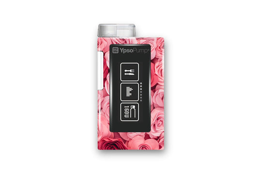 Pretty Pink Roses Sticker for Novopen 4, 5, 6, or Echo diabetes supplies and insulin pumps