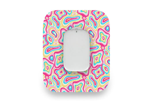 Psychedelic Patch - Medtrum CGM for Single diabetes supplies and insulin pumps