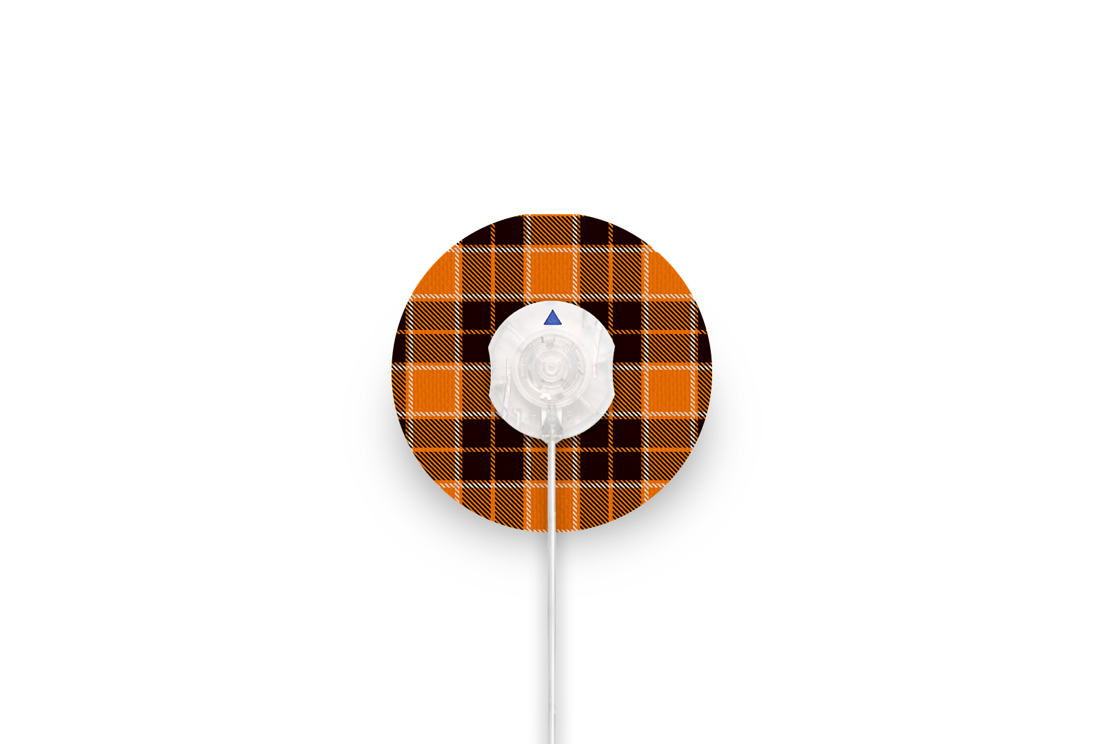 Pumpkin Plaid Patch - Minimed QuickSet for Single diabetes supplies and insulin pumps