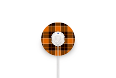 Pumpkin Plaid Patch - Minimed QuickSet for Single diabetes supplies and insulin pumps