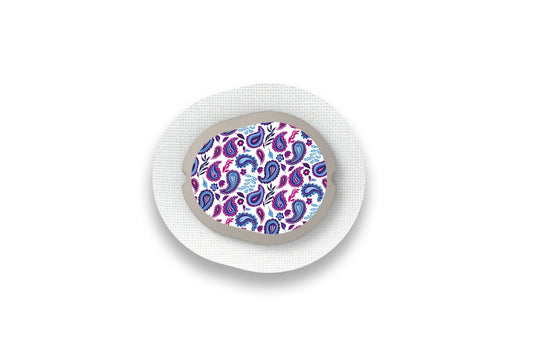 Purple Drops Sticker - Dexcom G7 / One+ Sensor for diabetes supplies and insulin pumps