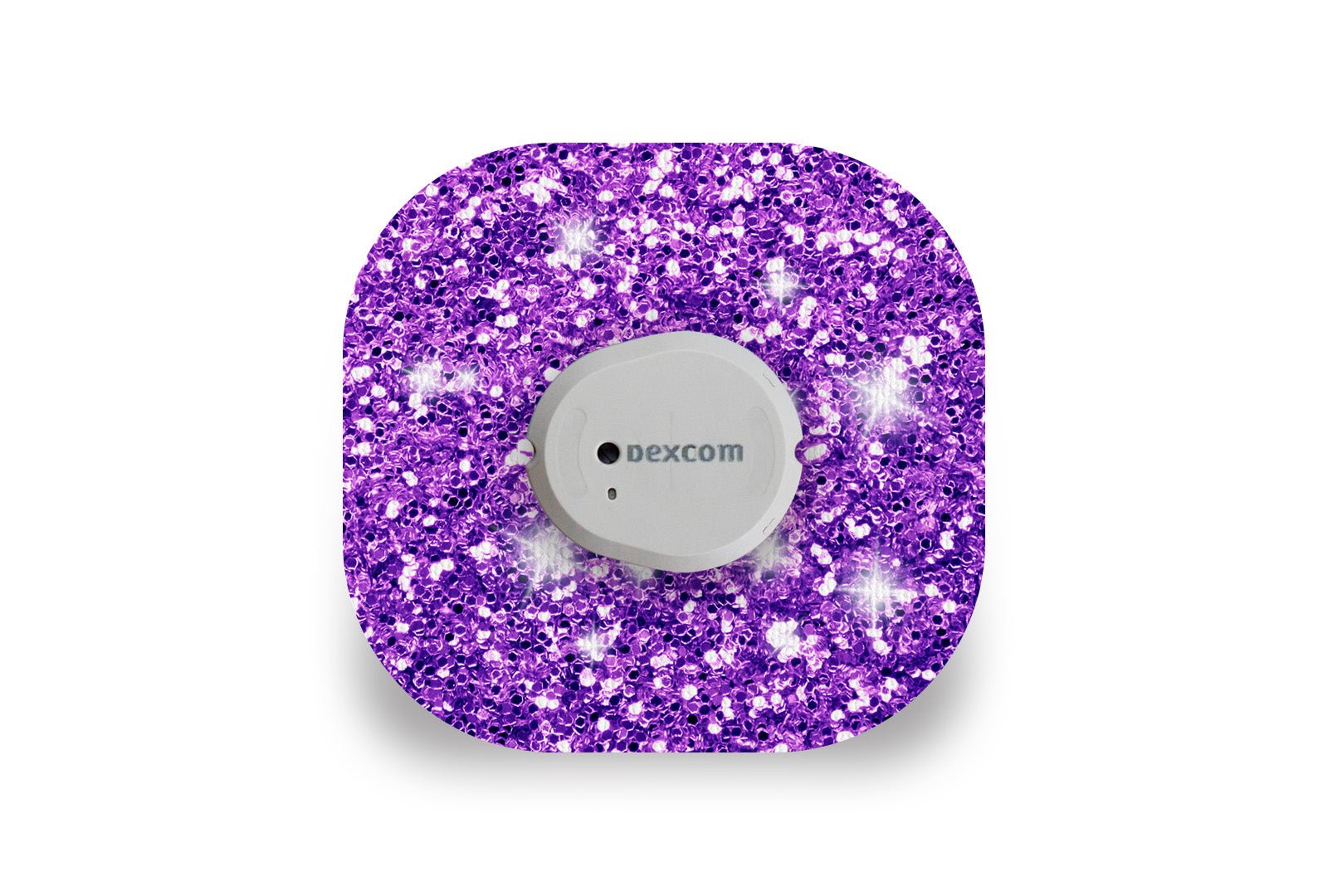 Purple Glitter Patch for Dexcom G7 / One+ diabetes supplies and insulin pumps