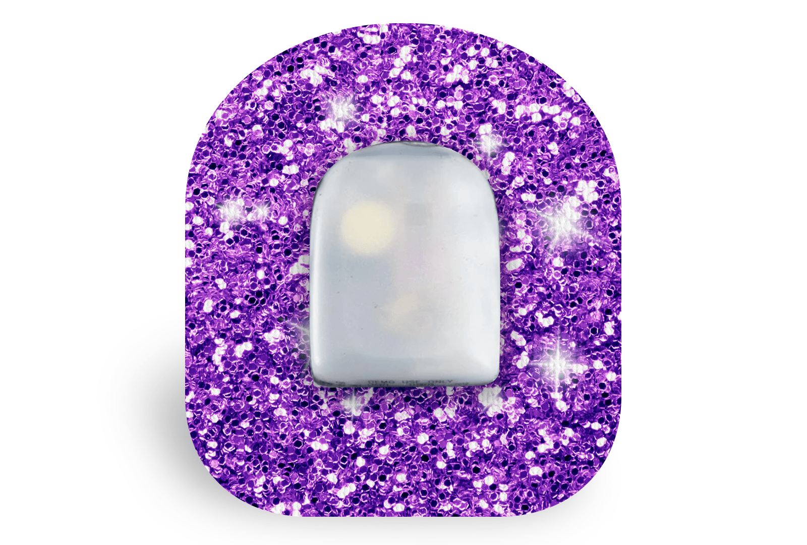 Purple Glitter Patch for Omnipod diabetes supplies and insulin pumps