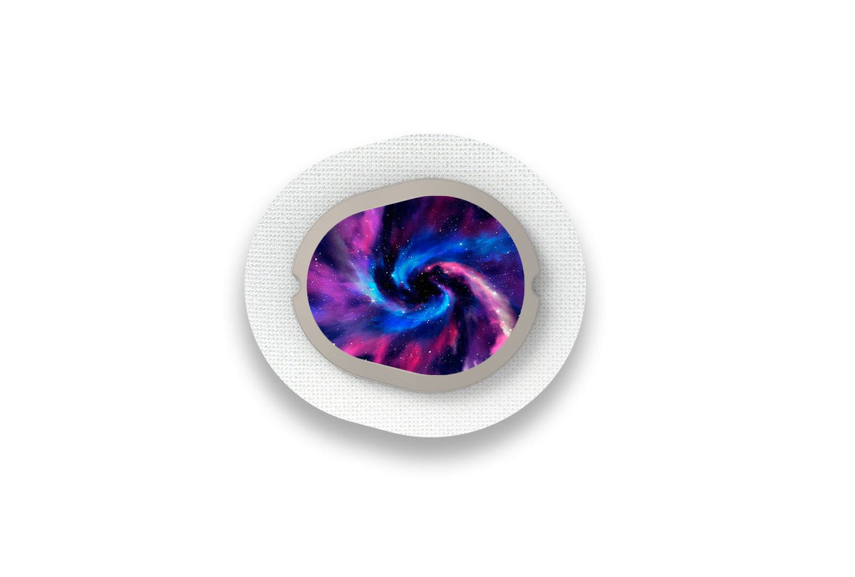 Purple Nebula Sticker - Dexcom G7 / One+ Sensor for diabetes supplies and insulin pumps