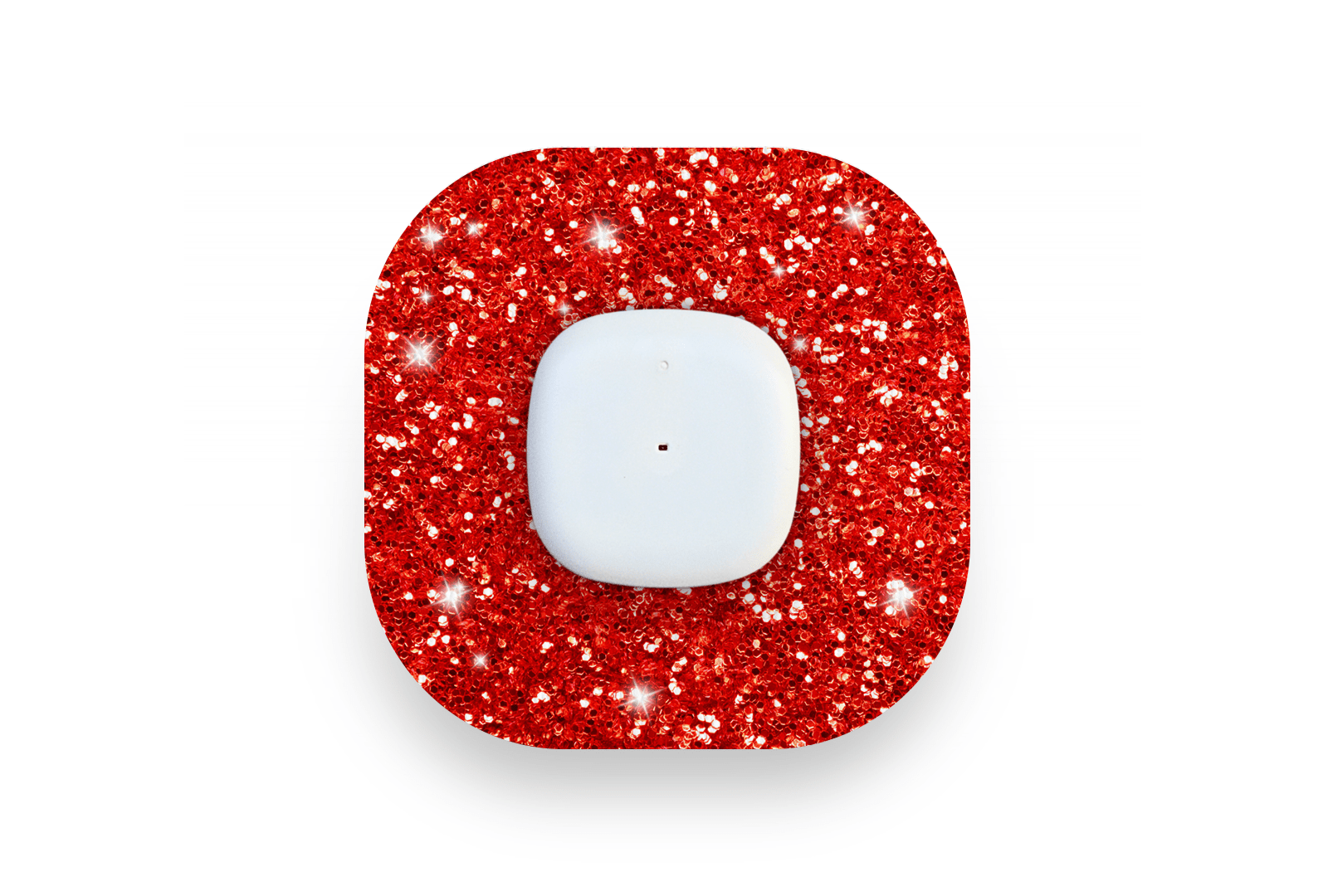 Red Glitter Patch - Simplera for Single diabetes supplies and insulin pumps