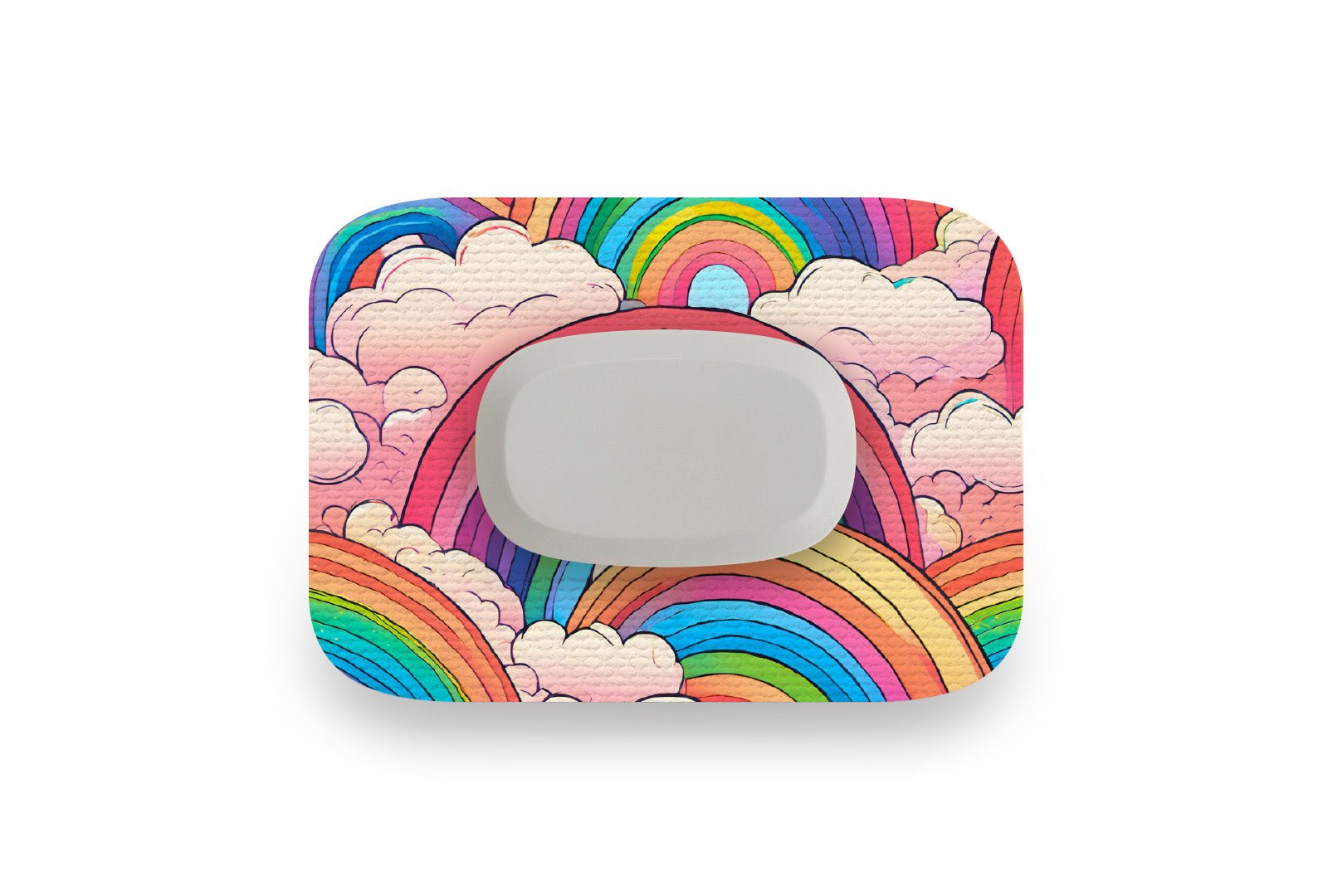 Retro Rainbow Patch for GlucoRX Aidex diabetes supplies and insulin pumps