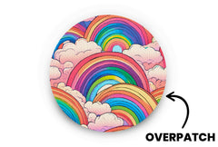 Retro Rainbow Patch for Freestyle Libre 3 diabetes supplies and insulin pumps