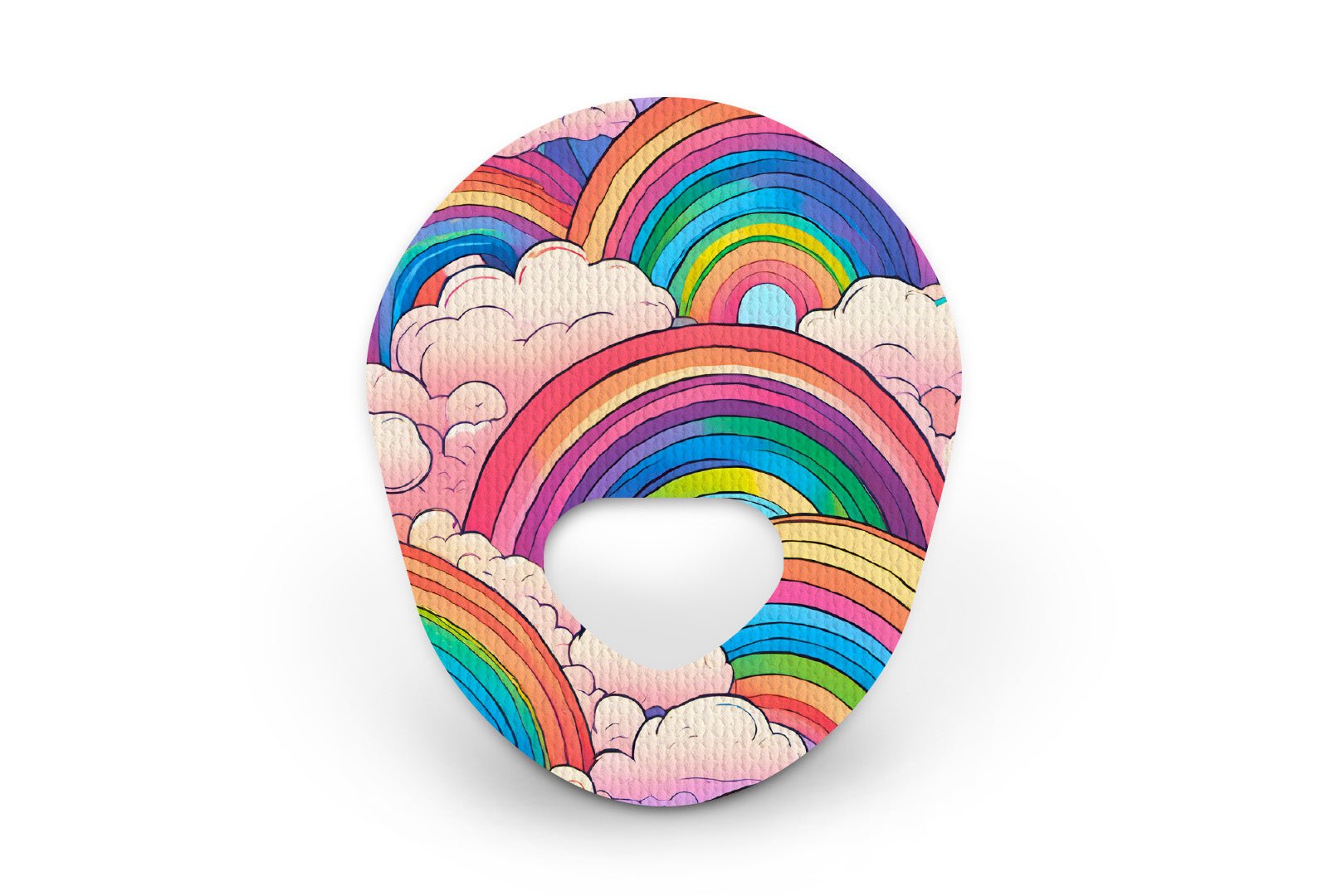 Retro Rainbow Patch for Guardian Enlite diabetes supplies and insulin pumps