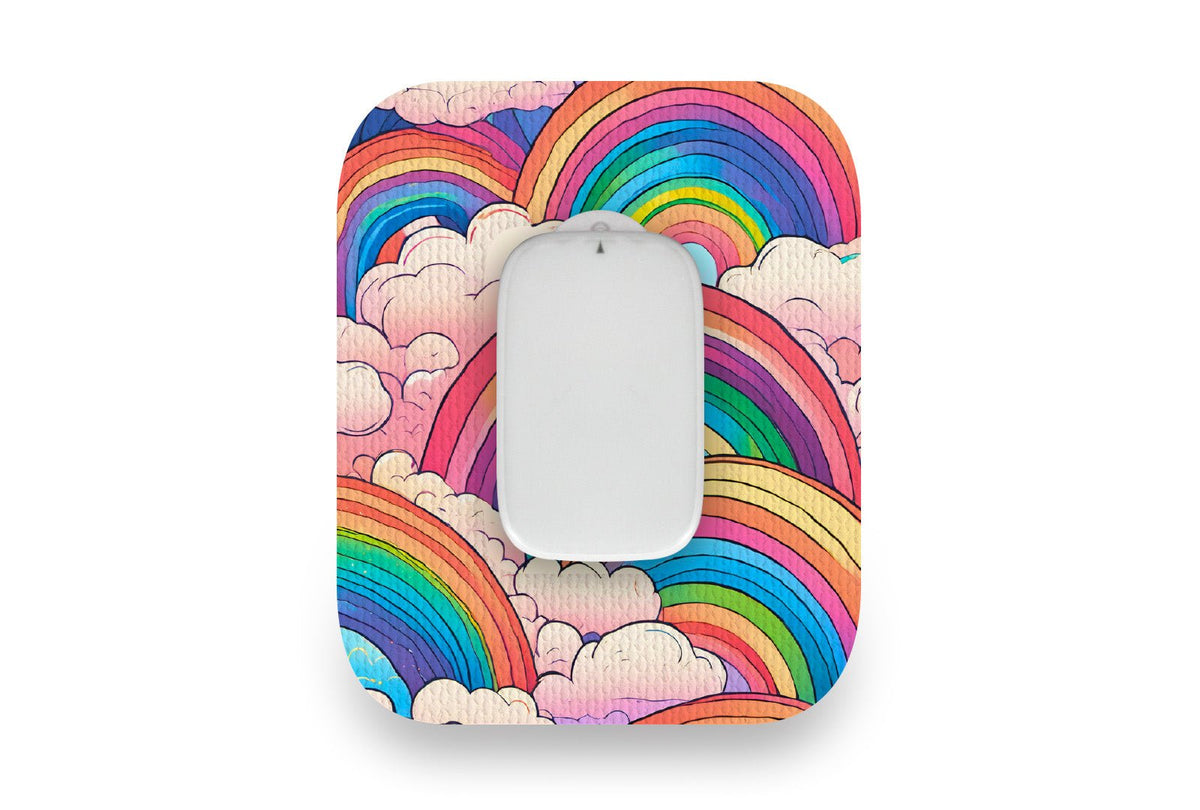 Retro Rainbow Patch - Medtrum CGM for Single diabetes supplies and insulin pumps