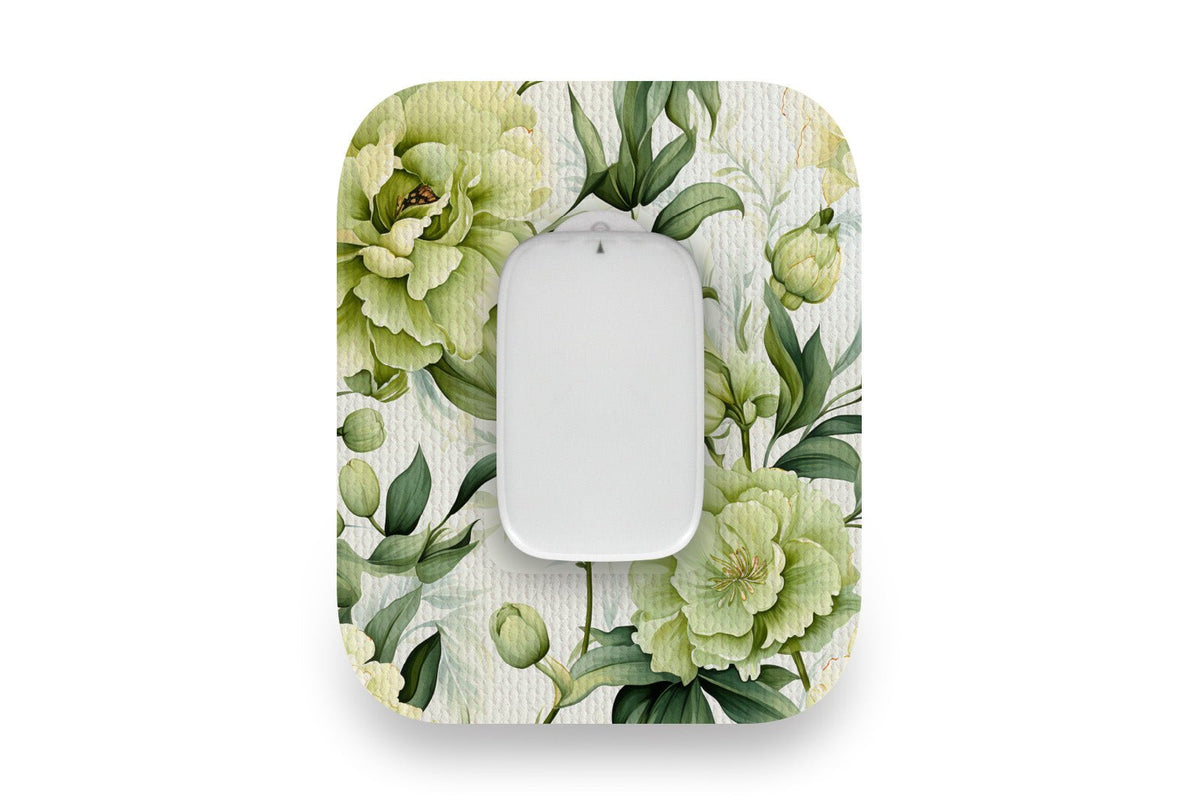 Sage Green Flowers Patch - Medtrum CGM for Single diabetes supplies and insulin pumps