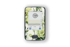 Sage Green Flowers Sticker for Novopen diabetes supplies and insulin pumps