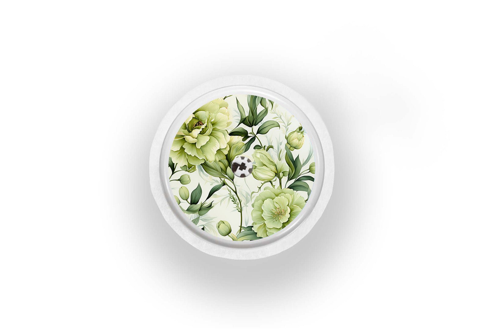 Sage Green Flowers Sticker for Novopen 4, 5, 6, or Echo diabetes supplies and insulin pumps