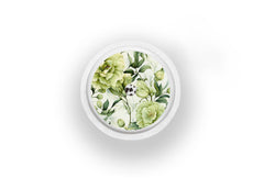 Sage Green Flowers Sticker for Novopen diabetes supplies and insulin pumps