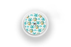 Seashells Sticker - Freestyle Libre 1, 2, or 2+ for diabetes supplies and insulin pumps