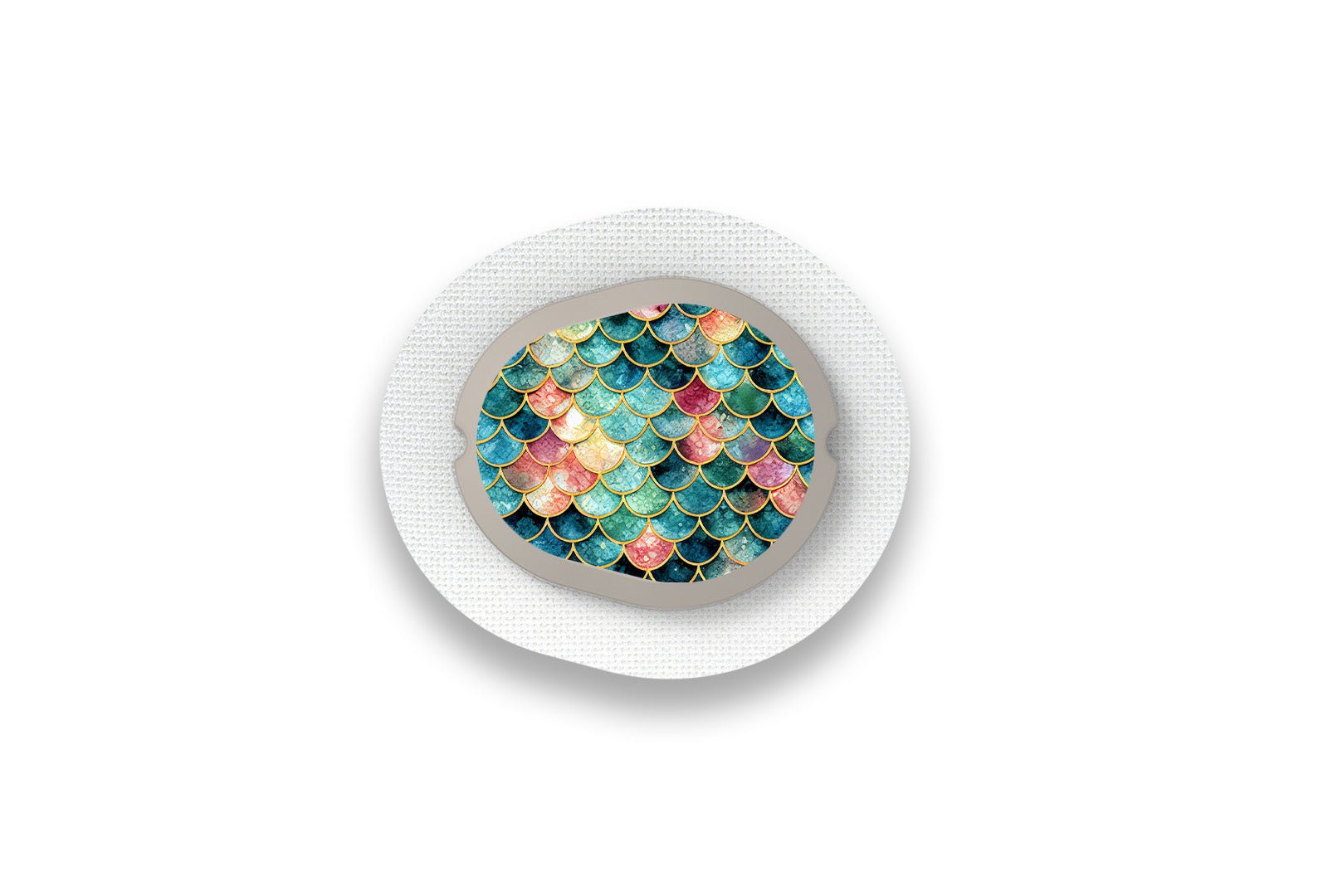 Sparkly Scales Sticker - Dexcom G7 / One+ Sensor for diabetes supplies and insulin pumps