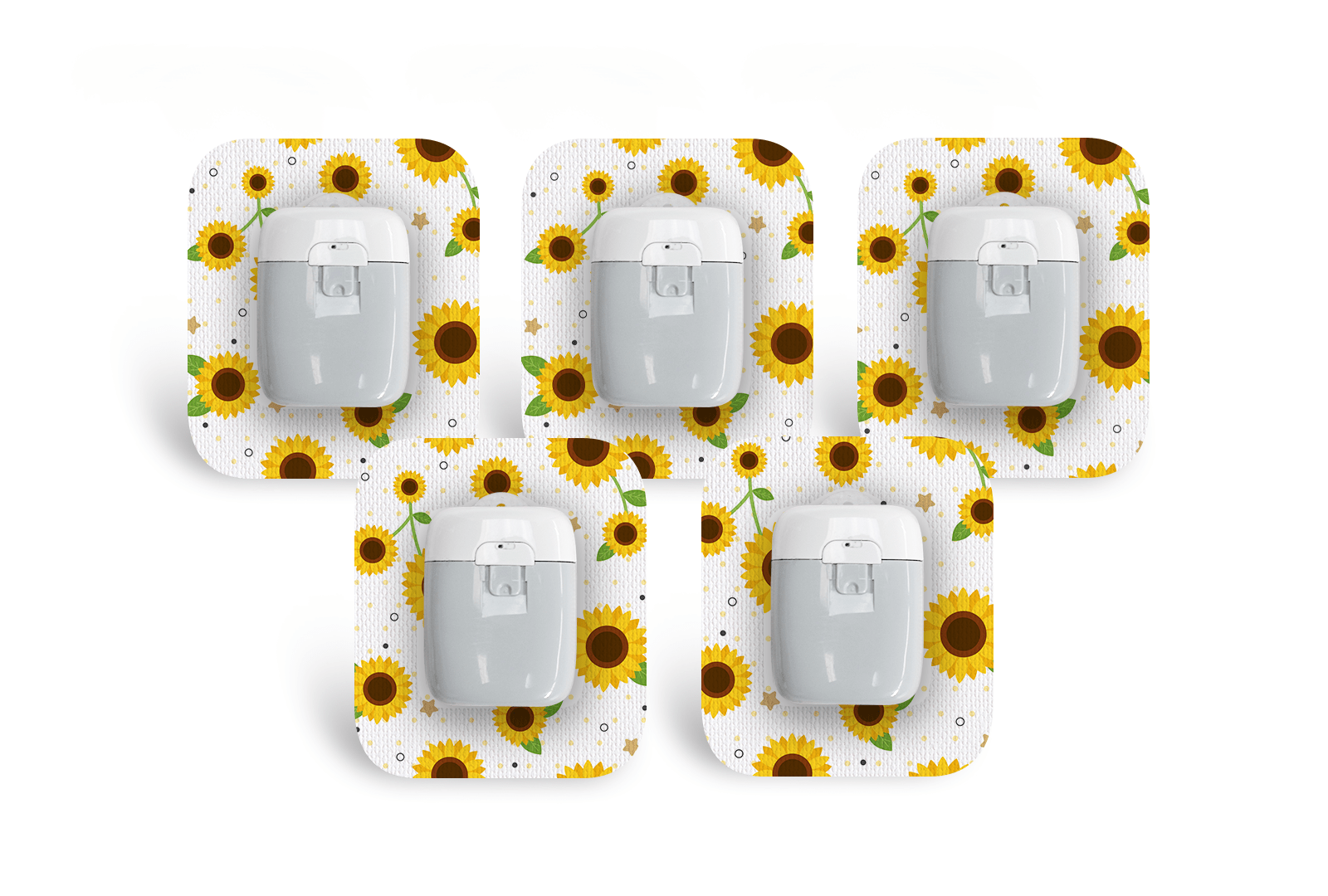 Sunflower Patch Pack for Medtrum Pump - 5 - Pack diabetes supplies and insulin pumps