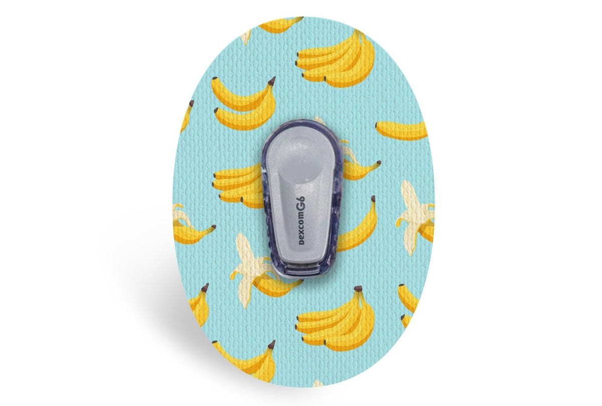 Totally Bananas Patch - Dexcom G6 / One for Single diabetes supplies and insulin pumps