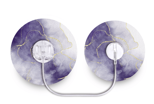 Violet Marble Patch - Minimed Sure - T for Single diabetes supplies and insulin pumps