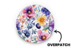 Watercolour Flowers Patch for Overpatch diabetes supplies and insulin pumps