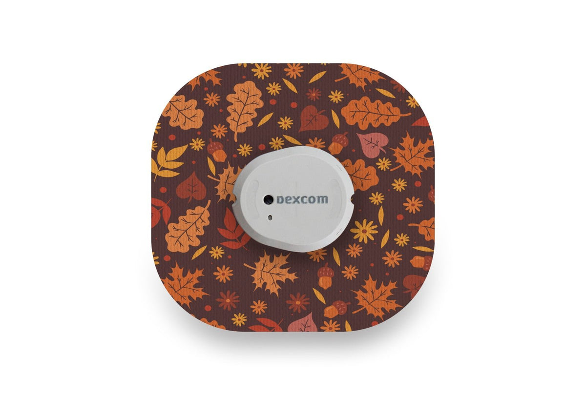 Autumn Leaves Patch - Dexcom G7 / One+ for Single diabetes CGMs and insulin pumps