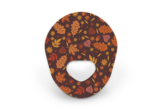 Autumn Leaves Patch - Guardian Enlite for Single diabetes CGMs and insulin pumps