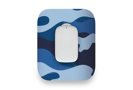 Blue Camo Patch - Medtrum CGM for Single diabetes CGMs and insulin pumps