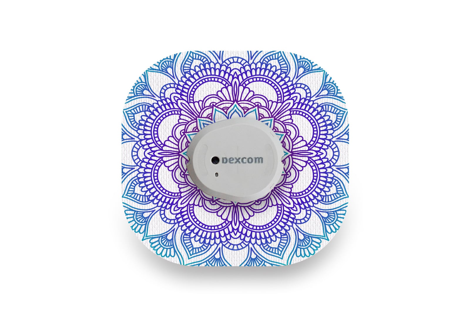 Blue Mandala Patch for Dexcom G7 / One+ diabetes CGMs and insulin pumps