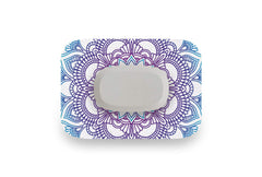 Blue Mandala Patch - GlucoRX Aidex for Single diabetes CGMs and insulin pumps