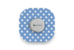 Blue Polka Dot Patch - Dexcom G7 / One+ for Single diabetes CGMs and insulin pumps