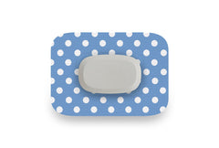 Blue Polka Dot Patch for GlucoRX Aidex diabetes CGMs and insulin pumps