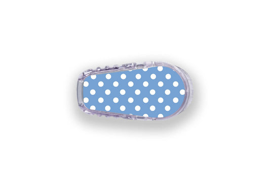 Blue Polka Dot Sticker - Dexcom G6 / One Sensor for diabetes supplies and insulin pumps