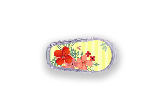 Bold Bloom Sticker - Dexcom G6 / One Sensor for diabetes supplies and insulin pumps