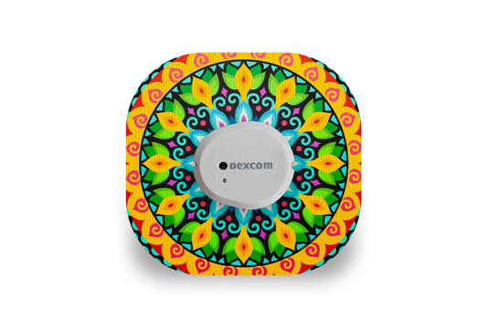 Bright Mandala Patch - Dexcom G7 / One+ for Single diabetes supplies and insulin pumps