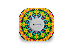 Bright Mandala Patch for Dexcom G7 / One+ diabetes supplies and insulin pumps