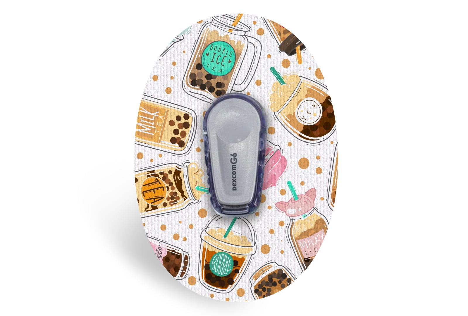 Bubble Tea Patch - Dexcom G6 / One for Single diabetes supplies and insulin pumps