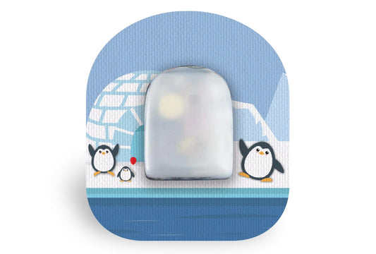 Chilly Penguin Patch - Omnipod for Single diabetes CGMs and insulin pumps