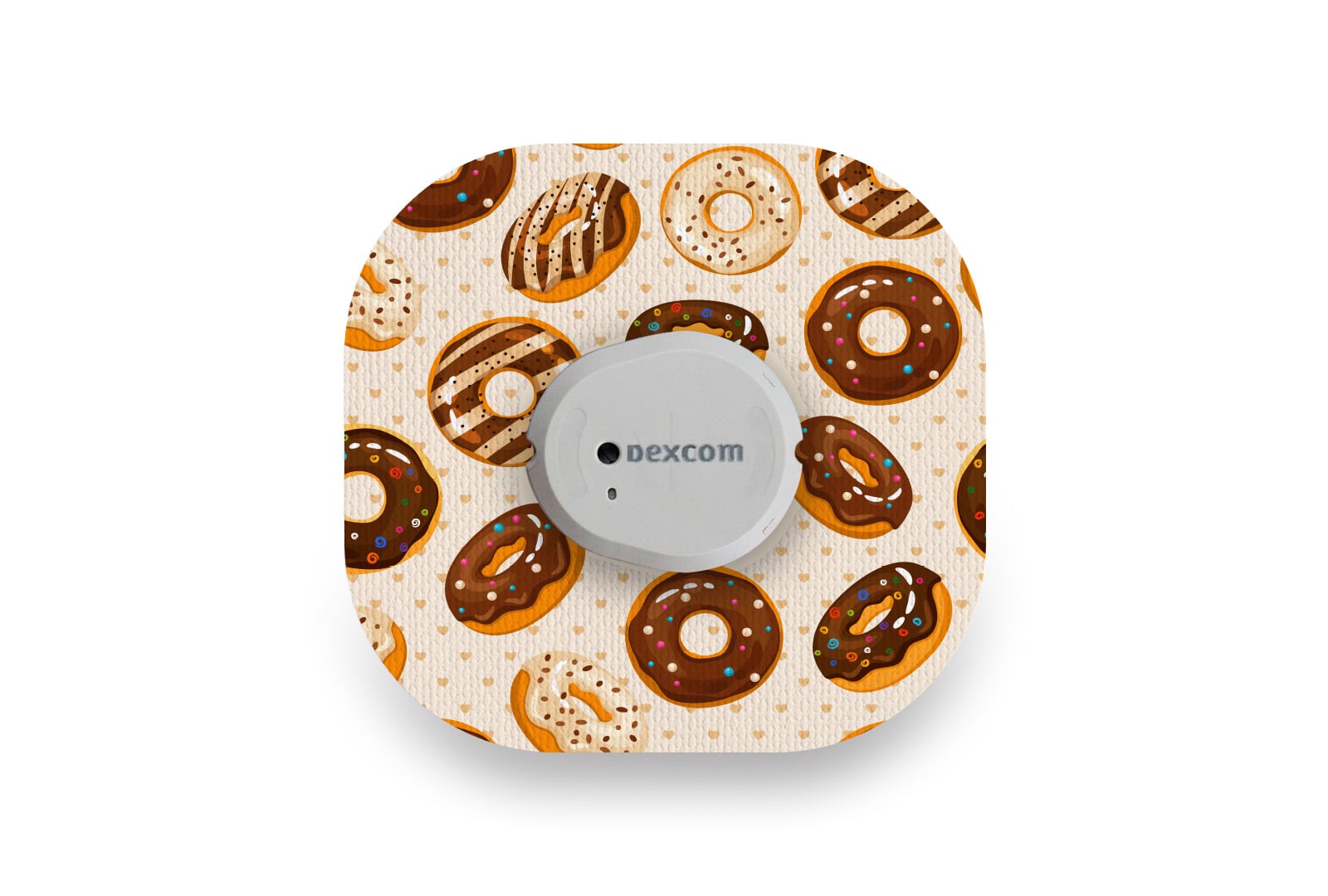 Chocolate Donuts Patch - Dexcom G7 / One+ for Single diabetes CGMs and insulin pumps