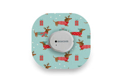 Christmas Puppy Patch - Dexcom G7 / One+ for Single diabetes CGMs and insulin pumps