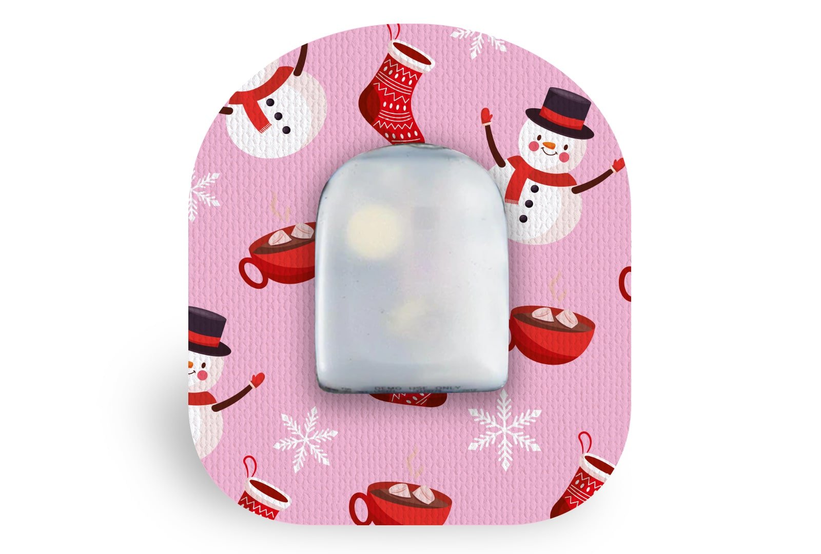 Cosy Christmas Patch for Omnipod diabetes CGMs and insulin pumps