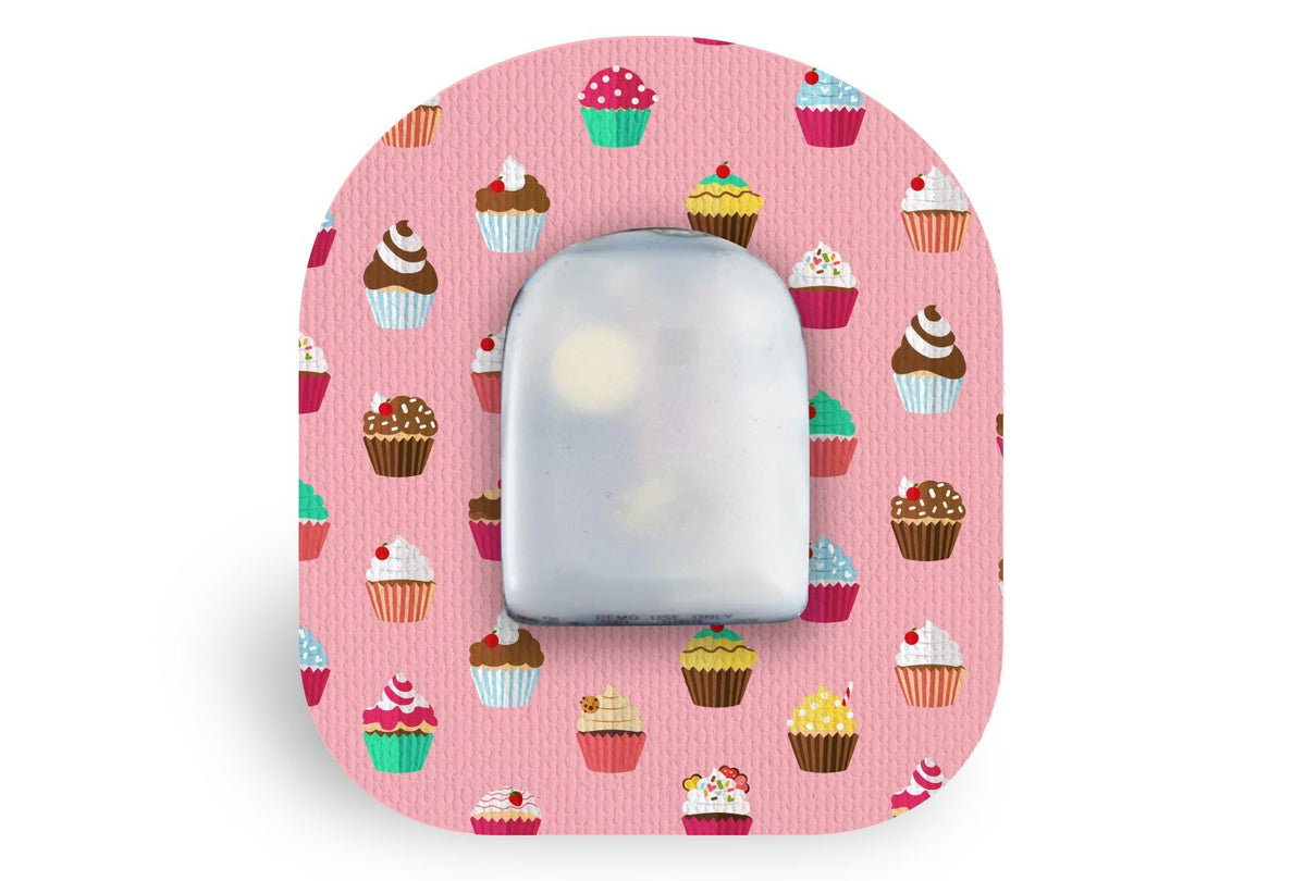 Cupcakes Patch - Omnipod for Single diabetes CGMs and insulin pumps