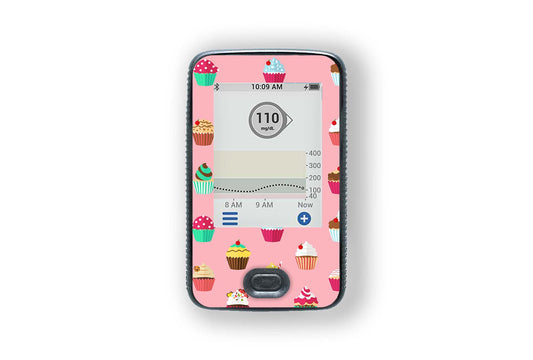 Cupcakes Sticker - Dexcom G6 / One Receiver for diabetes supplies and insulin pumps