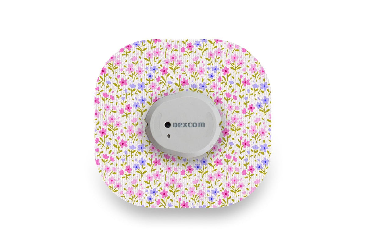 Cute Meadow Patch - Dexcom G7 / One+ for Single diabetes supplies and insulin pumps