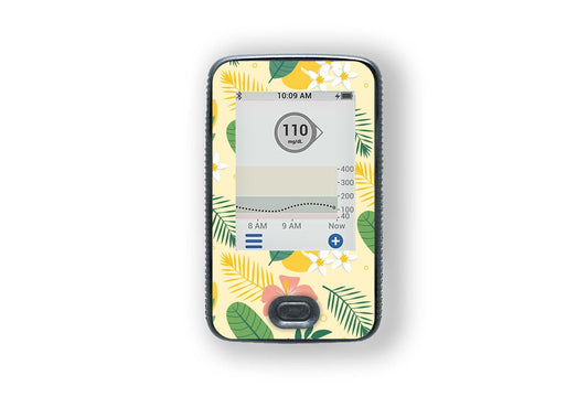 Delightfull Flowers Sticker - Dexcom G6 / One Receiver for diabetes supplies and insulin pumps